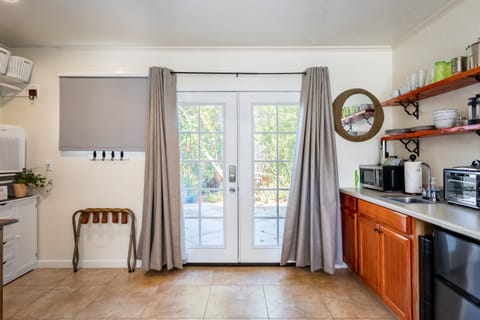 Lots of natural sun and blackout curtains for when you want your privacy.