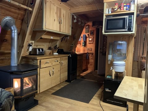 Looking back at kitchen and back door
