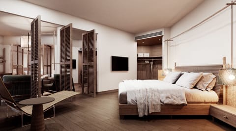 Premier Seaview Suite (2 bedrooms) | Minibar, in-room safe, desk, blackout drapes