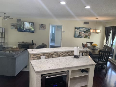 Living room view from kitchen 