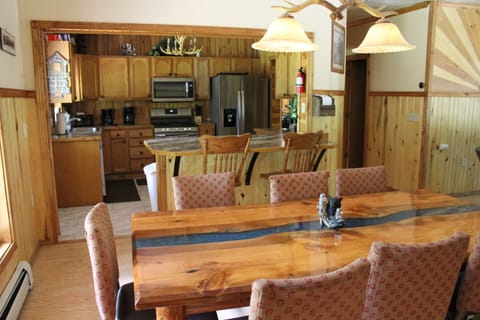 kitchen and dining area