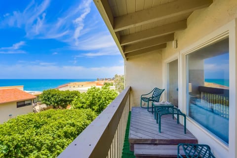 Take in views of the coastline from your private balcony.
