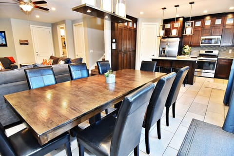 Dining Area with Seating for 8 with incredible views!