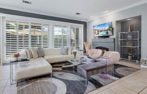 Enjoy natural sunlight in the spacious Living Room
