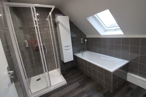 Family Room | Bathroom | Free toiletries, hair dryer, towels