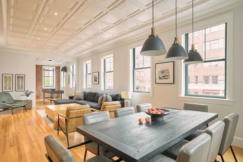 Luxury Loft, 3 Bedrooms | Living area | 52-inch LED TV with satellite channels, TV, streaming services