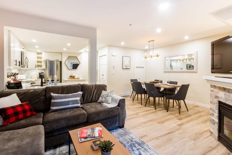 Modern living room / kitchen open concept