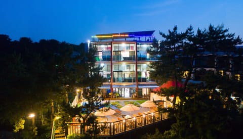 Front of property - evening/night