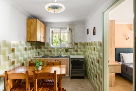 Apartment, 2 Bedrooms | Private kitchen | Fridge, stovetop, electric kettle, cookware/dishes/utensils