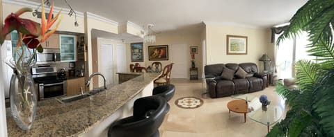 Kitchen and living room