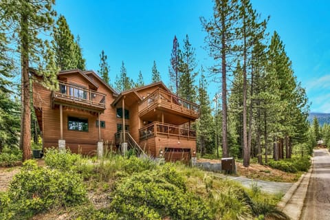 Cozy mountain cabin retreat surrounded by towering pines