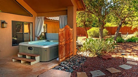 Back Yard and Hot Tub/Jacuzzi