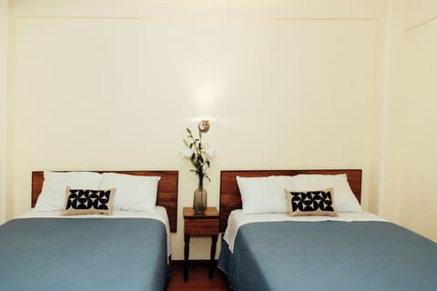 Room, 2 Double Beds (No air conditioning) | Free WiFi, bed sheets