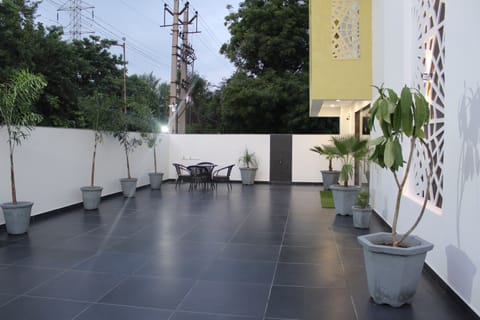 Outdoor wedding area