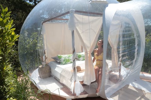 Panoramic Tent, 1 Bedroom, Private Bathroom, Lake View | Garden view