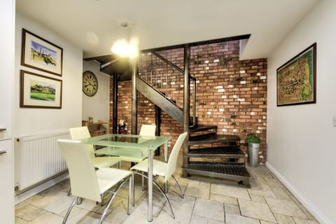 Stylish Stockbridge Apartment | Living area | Flat-screen TV