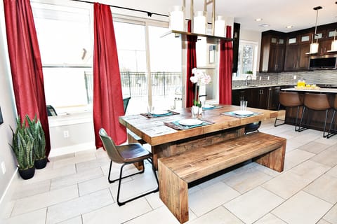 Dining Area with Seating for 8 with incredible views!