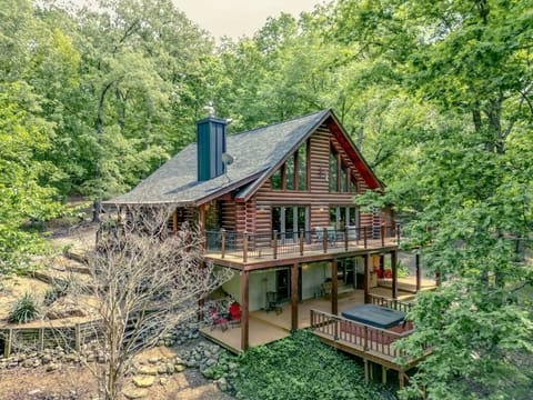 West Side of home, creek below