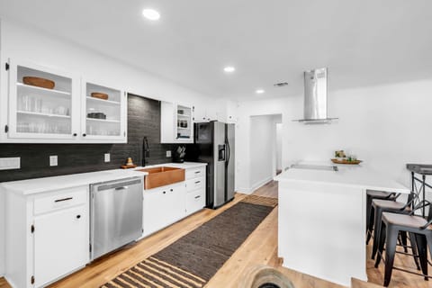 Modernized and fully stocked kitchen!