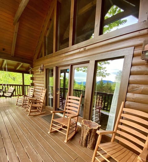 Stunning Smoky Mountain reflections from our Southern Porch.