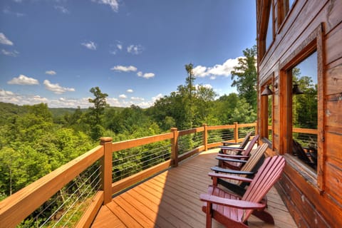 Altitude Adjustment- Deck with mountain views