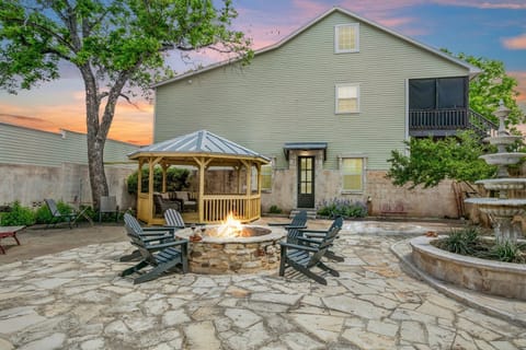 Shared Gazebo,Wood-Burning Firepit