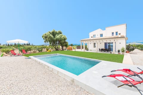 Pool and exterior of the house