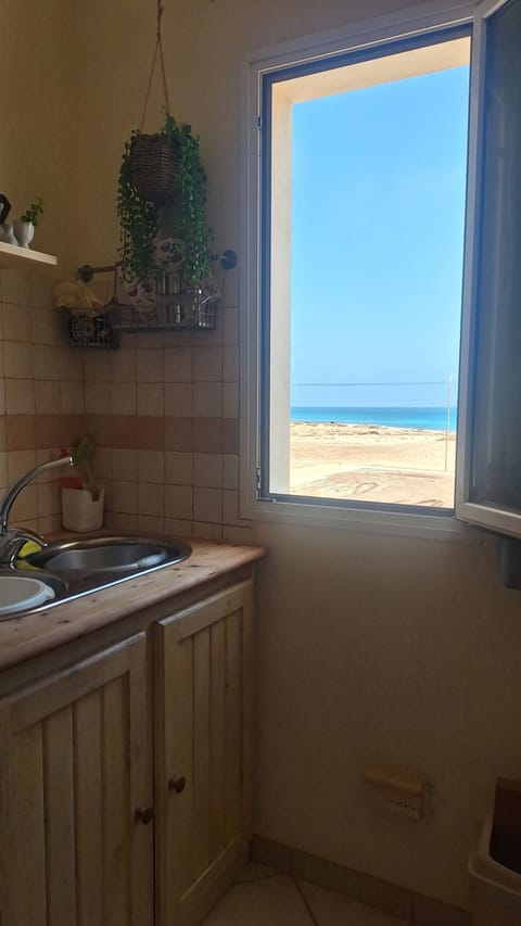 Sea view from the kitchen window and the balcony