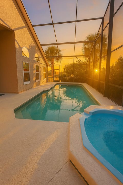 Sunrise swims in your private pool
