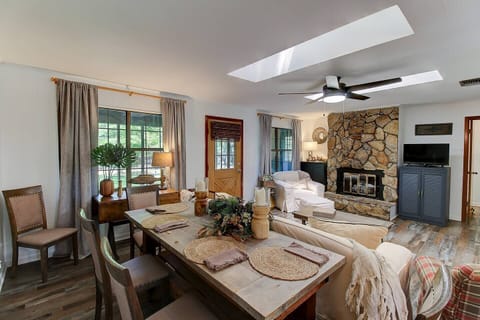 Living Dining Area with lake views