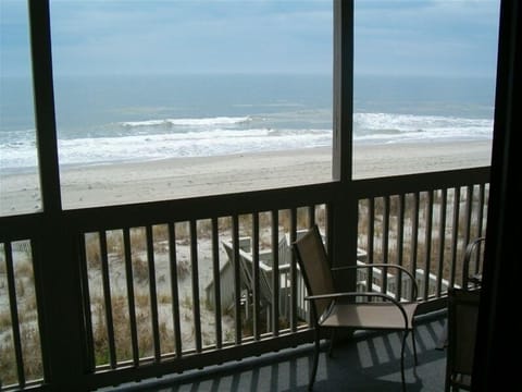 Enjoy the ocean view from the balcony