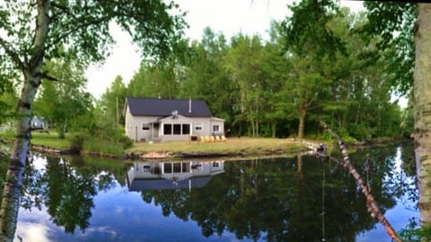 View of our cottage from across the thoroughfare. Beautiful views all around!