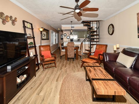 Open floor plan is great for family interaction.