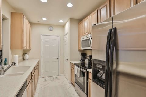 Kitchen has access to garage