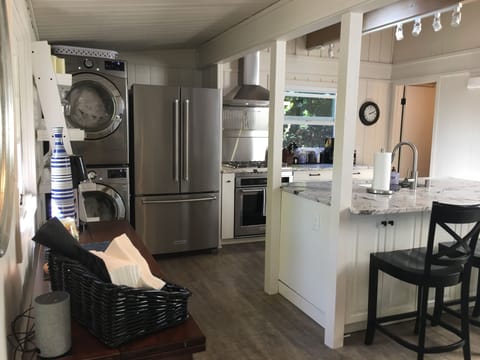 Well appointed kitchen and wash center.