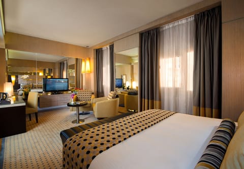 Pillowtop beds, desk, laptop workspace, iron/ironing board