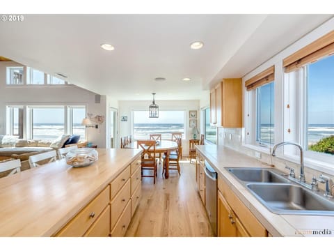 Kitchen and dining area