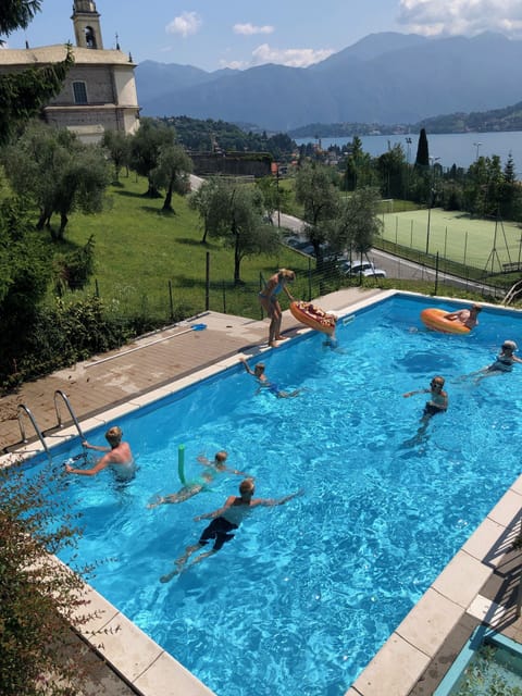 Pool view from garden