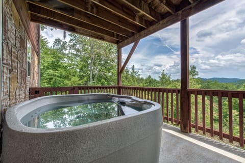Private Hot Tub on the lower deck