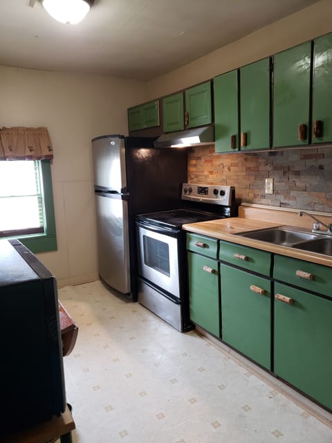 fully functioning galley kitchen