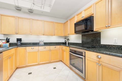 Large, open kitchen perfect for preparing meals together