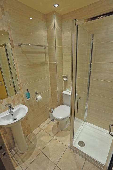 Free toiletries, hair dryer, towels