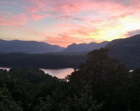 Enjoy the fabulous mountain views and view of Lake Lure