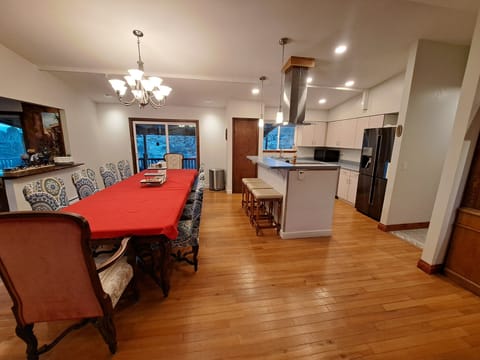 Kitchen and dining room is a total of over 600 square feet.