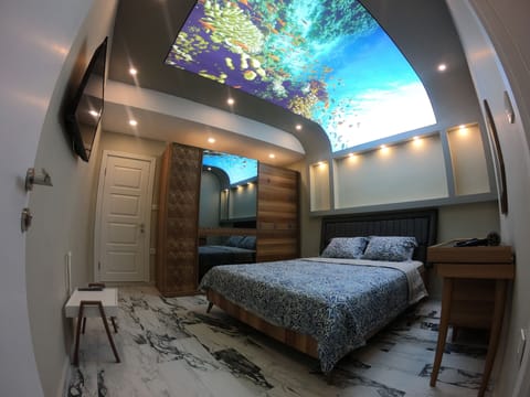 Luxury Apartment, 1 Bedroom | Living area | 100-inch LED TV with satellite channels, TV