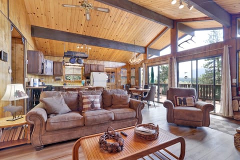 House, Multiple Beds, Patio, Mountain View (1685) | Living area | Fireplace