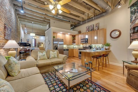 After exploring Downtown Bristol, relax & unwind on these comfortable sofas. The kitchen is stocked with everything you need to prepare your meals.