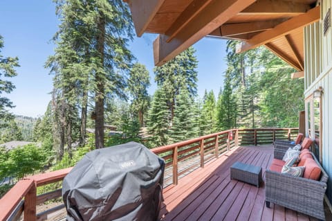 Outside patio with BBQ grill