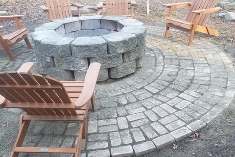 Brand new firepit patio (coming Spring 2022) and new outdoor seating!