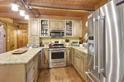 Fully stocked kitchen